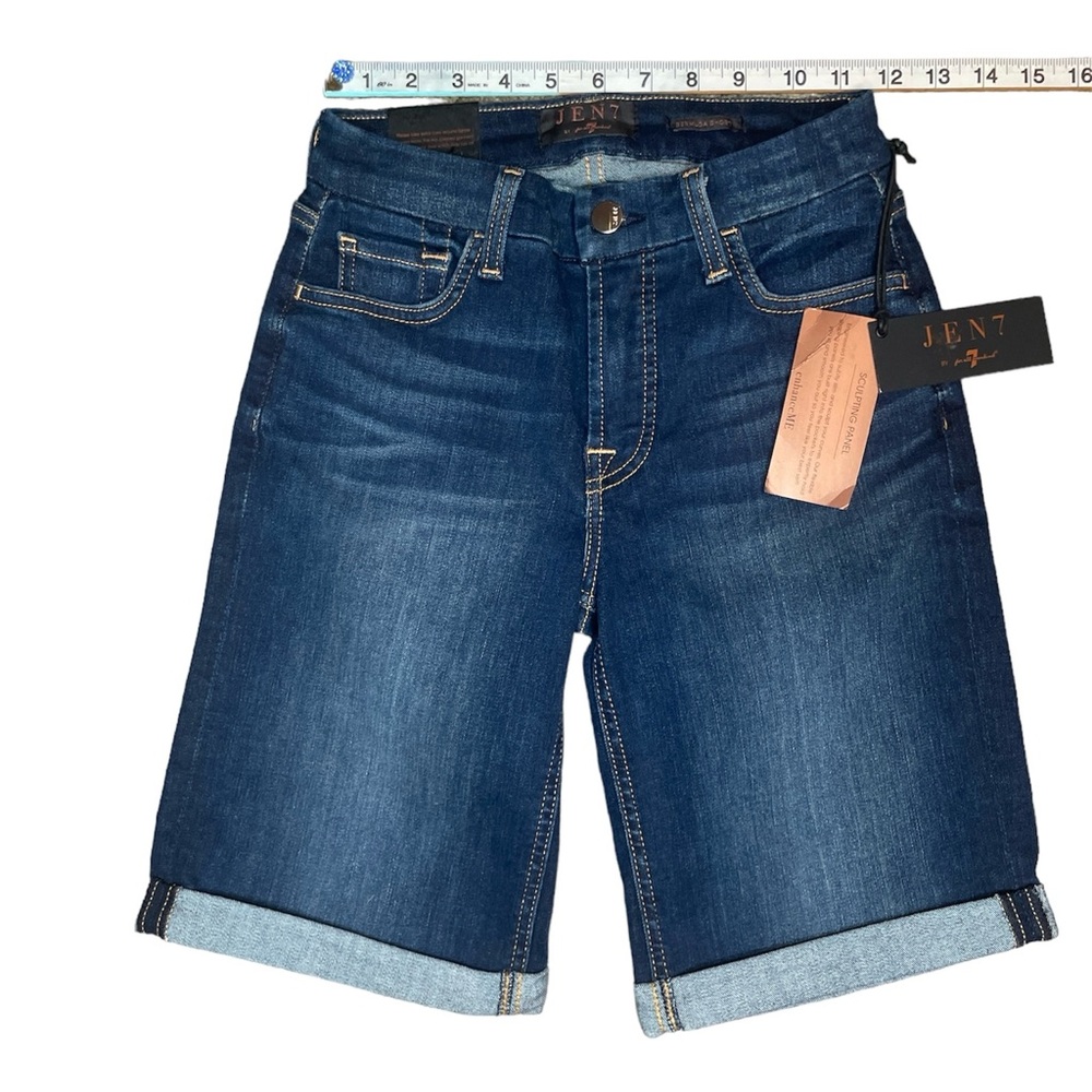NWT Jean Shorts☀️JEN7 By 7 for all mankind Size 0 Bermuda